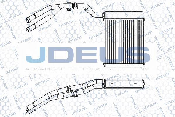 Jdeus M-212120A - Теплообмінник, опалення салону autocars.com.ua