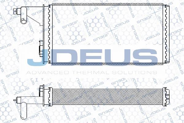 Jdeus M-2140030 - Теплообмінник, опалення салону autocars.com.ua