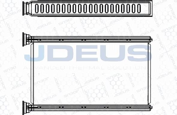 Jdeus M-2171070 - Теплообмінник, опалення салону autocars.com.ua