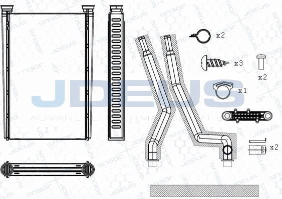 Jdeus M-2171270 - Теплообменник, отопление салона autodnr.net