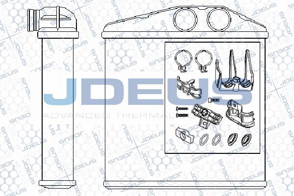 Jdeus M-220085A - Теплообмінник, опалення салону autocars.com.ua