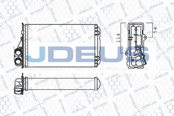 Jdeus M-2210050 - Теплообменник, отопление салона autodnr.net