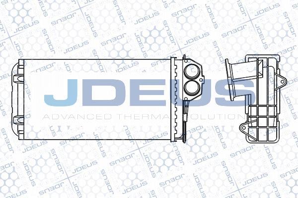 Jdeus M-2210310 - Теплообмінник, опалення салону autocars.com.ua
