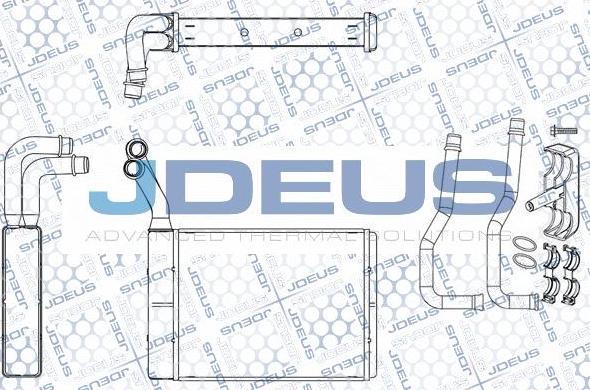 Jdeus M2210370 - Теплообмінник, опалення салону autocars.com.ua