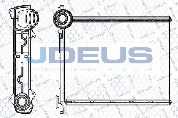 Jdeus M-2210380 - Теплообмінник, опалення салону autocars.com.ua