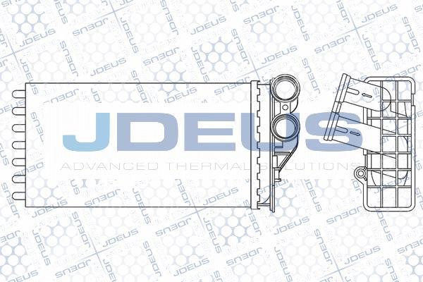 Jdeus M-221040A - Теплообменник, отопление салона autodnr.net