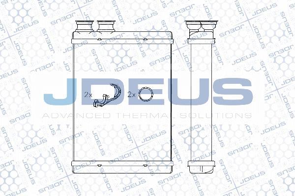 Jdeus M2210460 - Теплообменник, отопление салона autodnr.net
