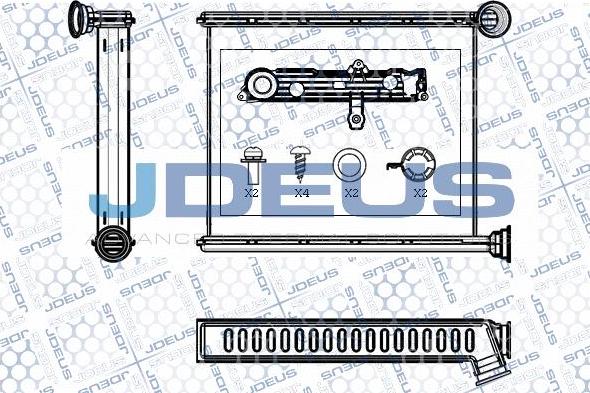 Jdeus M-2210510 - Теплообмінник, опалення салону autocars.com.ua