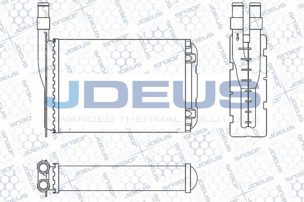 Jdeus M-2230050 - Теплообмінник, опалення салону autocars.com.ua