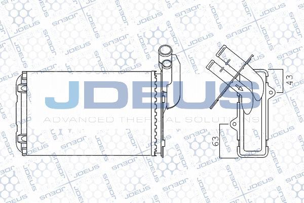 Jdeus M-2230100 - Теплообмінник, опалення салону autocars.com.ua