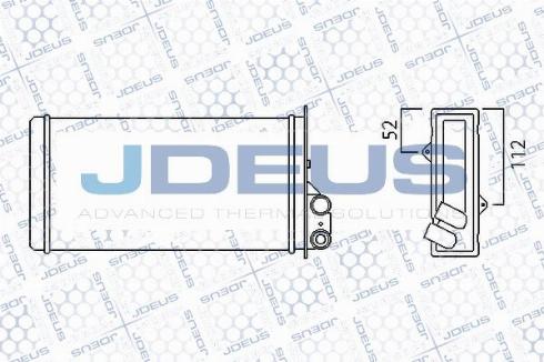 Jdeus M-2230180 - Теплообмінник, опалення салону autocars.com.ua
