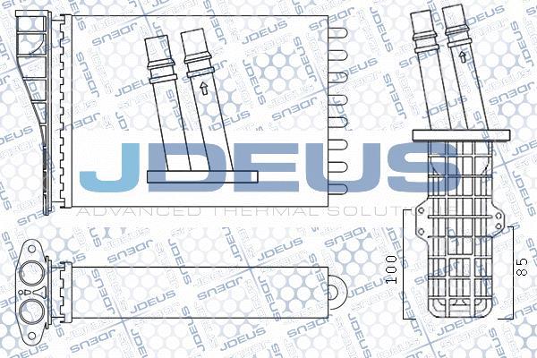 Jdeus M-2230512 - Теплообмінник, опалення салону autocars.com.ua