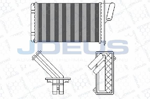 Jdeus M-223069A - Теплообмінник, опалення салону autocars.com.ua