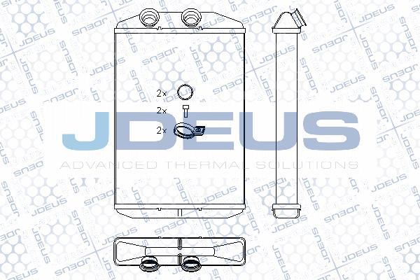 Jdeus M2231060 - Теплообмінник, опалення салону autocars.com.ua