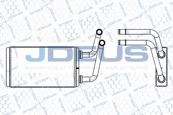 Jdeus M-223120A - Теплообмінник, опалення салону autocars.com.ua