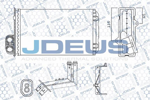 Jdeus M-223121A - Теплообмінник, опалення салону autocars.com.ua
