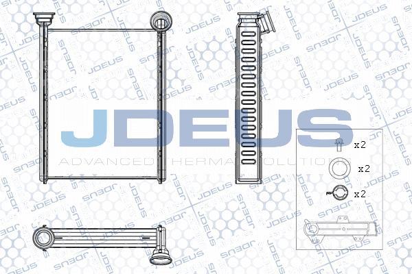 Jdeus M-2231310 - Теплообмінник, опалення салону autocars.com.ua