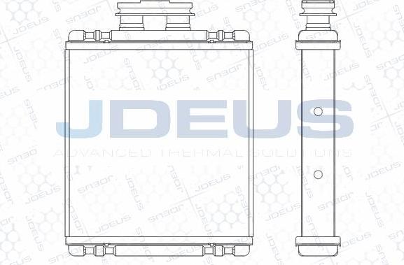 Jdeus M-2250140 - Теплообмінник, опалення салону autocars.com.ua