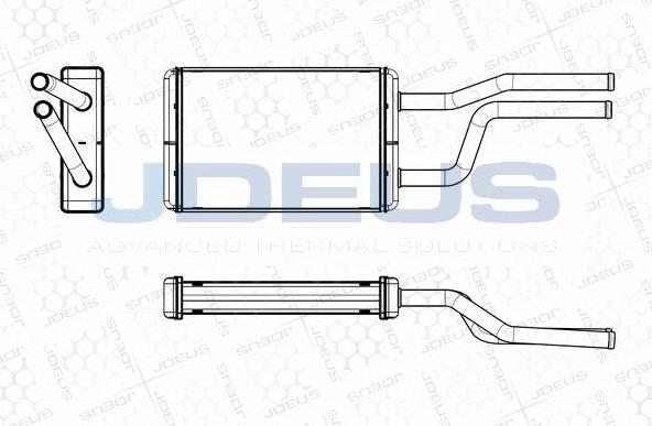 Jdeus M-2280330 - Теплообмінник, опалення салону autocars.com.ua