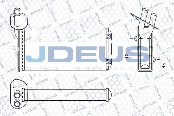 Jdeus M-230021A - Теплообмінник, опалення салону autocars.com.ua