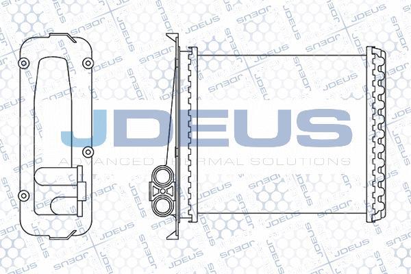 Jdeus M-231007A - Теплообмінник, опалення салону autocars.com.ua