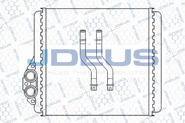 Jdeus M-231015A - Теплообмінник, опалення салону autocars.com.ua