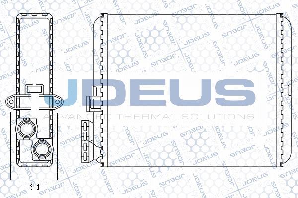 Jdeus M-231053A - Теплообменник, отопление салона autodnr.net