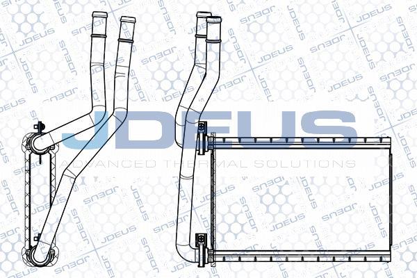 Jdeus M-2420220 - Теплообмінник, опалення салону autocars.com.ua