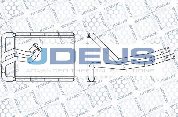Jdeus M-2540220 - Теплообменник, отопление салона autodnr.net