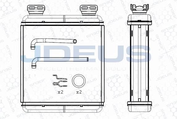 Jdeus M-2750010 - Теплообмінник, опалення салону autocars.com.ua