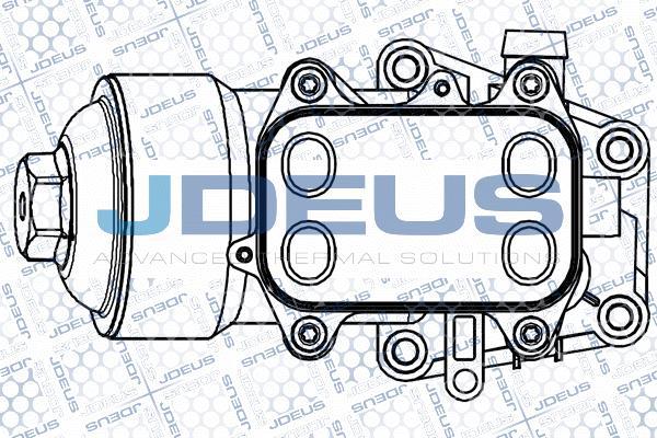 Jdeus M-4010230 - Масляний радіатор, рухове масло autocars.com.ua