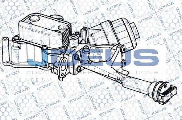 Jdeus M-4111230 - Масляний радіатор, рухове масло autocars.com.ua