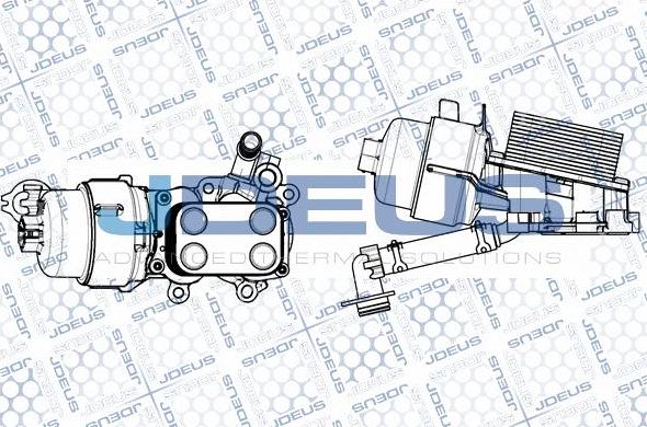 Jdeus M-4121140 - Масляний радіатор, рухове масло autocars.com.ua