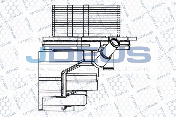 Jdeus M-4121160 - Масляний радіатор, рухове масло autocars.com.ua