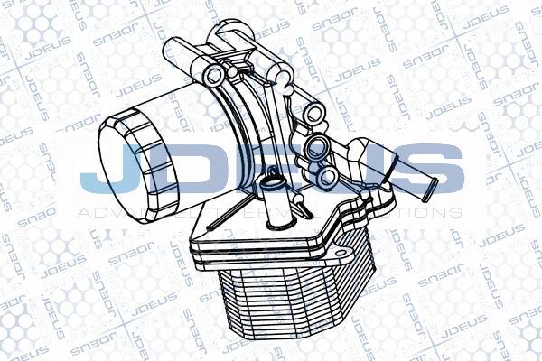 Jdeus M-4121160 - Масляний радіатор, рухове масло autocars.com.ua