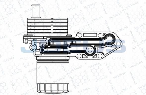 Jdeus M-4121170 - Масляний радіатор, рухове масло autocars.com.ua