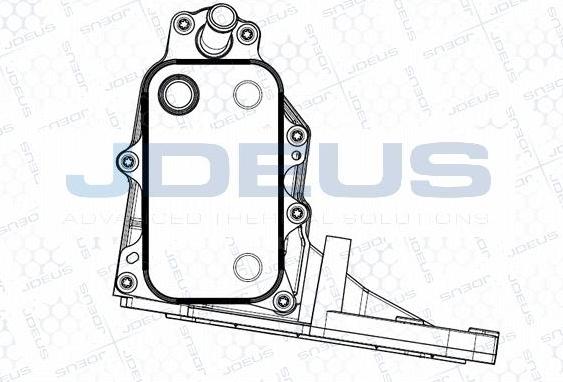 Jdeus M-4121170 - Масляний радіатор, рухове масло autocars.com.ua