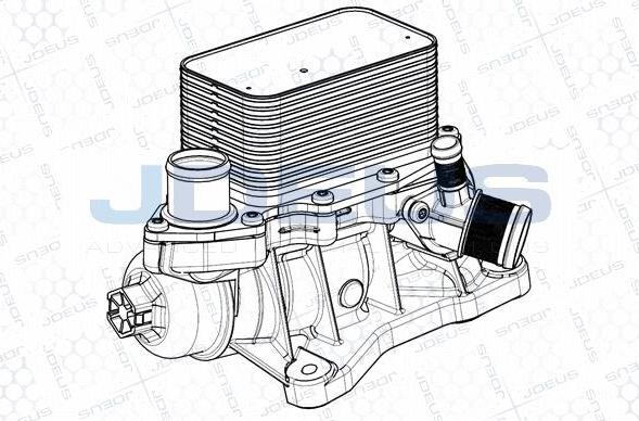 Jdeus M-4231110 - Масляний радіатор, рухове масло autocars.com.ua