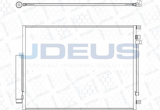 Jdeus M-7000170 - Конденсатор, кондиціонер autocars.com.ua