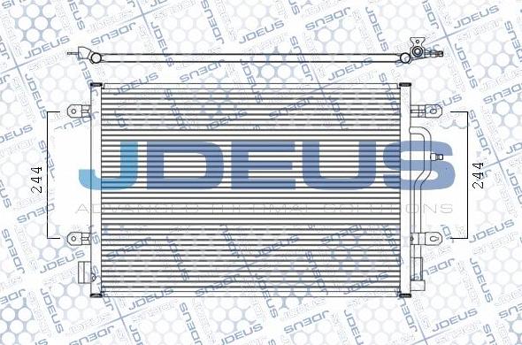 Jdeus M-7010240 - Конденсатор, кондиціонер autocars.com.ua