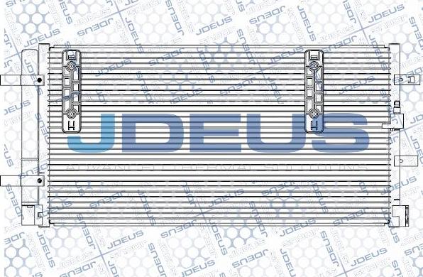 Jdeus M-7010430 - Конденсатор, кондиціонер autocars.com.ua