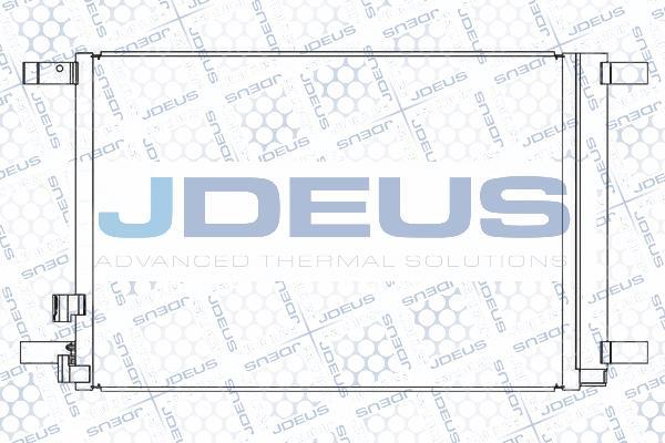 Jdeus M-7010660 - Конденсатор, кондиціонер autocars.com.ua