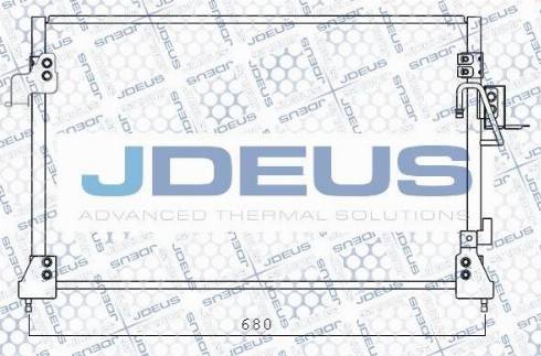 Jdeus M-7020200 - Конденсатор, кондиціонер autocars.com.ua