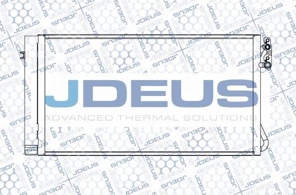 Jdeus M-7050680 - Конденсатор, кондиціонер autocars.com.ua