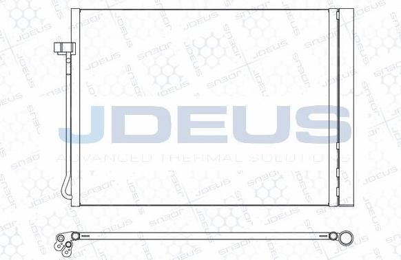 Jdeus M-7050860 - Конденсатор, кондиціонер autocars.com.ua
