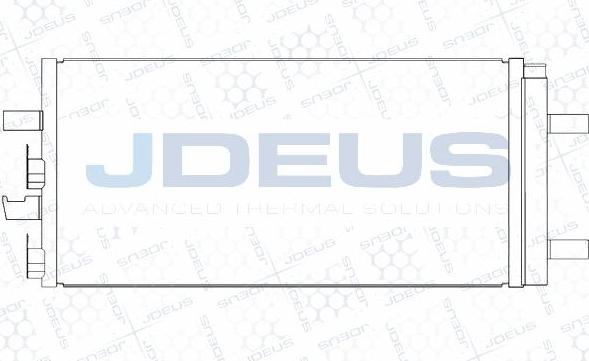 Jdeus M-7050880 - Конденсатор, кондиціонер autocars.com.ua