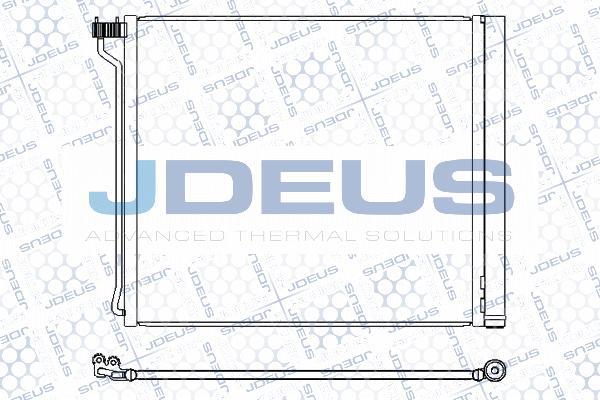 Jdeus M-7050890 - Конденсатор, кондиціонер autocars.com.ua