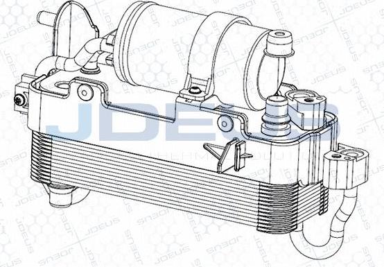 Jdeus M-7050940 - Конденсатор, кондиціонер autocars.com.ua