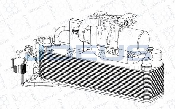 Jdeus M-7050950 - Конденсатор, кондиціонер autocars.com.ua