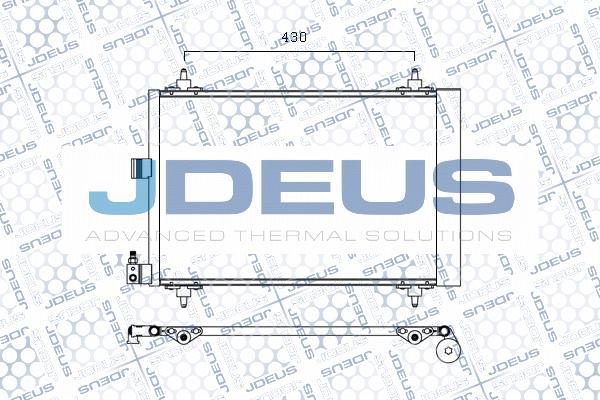 Jdeus M-7070460 - Конденсатор, кондиціонер autocars.com.ua